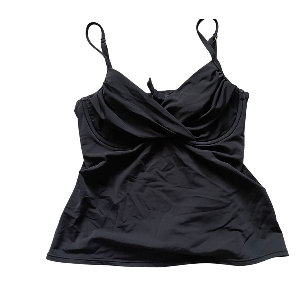 Sunsets Separates Womens/Teen Black Wrap Style Tankini Bra Top Swim Beach